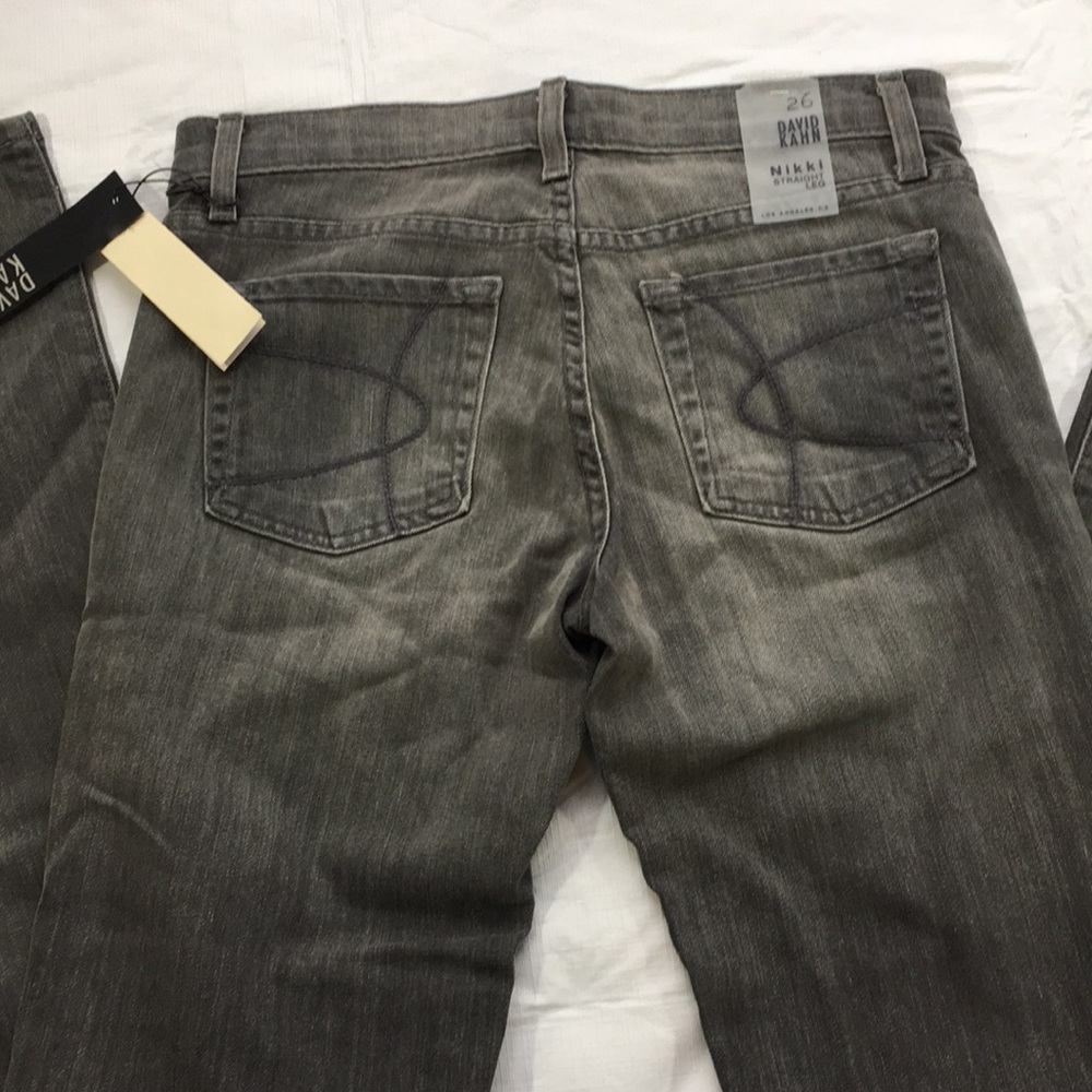 David Kahn Nikki Straight Leg Jeans SZ 26 NWT